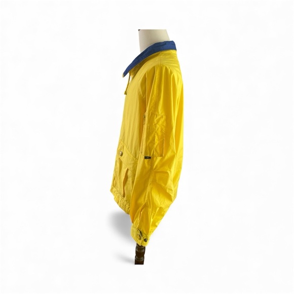 Vintage London Fog Yellow Rain Jacket Windbreaker SZ LRG - Picture 3 of 10